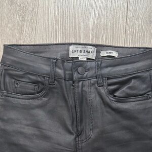 Black Skinny pleather pants